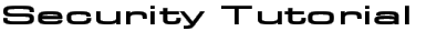 Security Tutorial